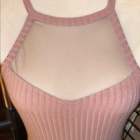 Heart & Hips Pink Ribbed Dress - Picture 3 of 6